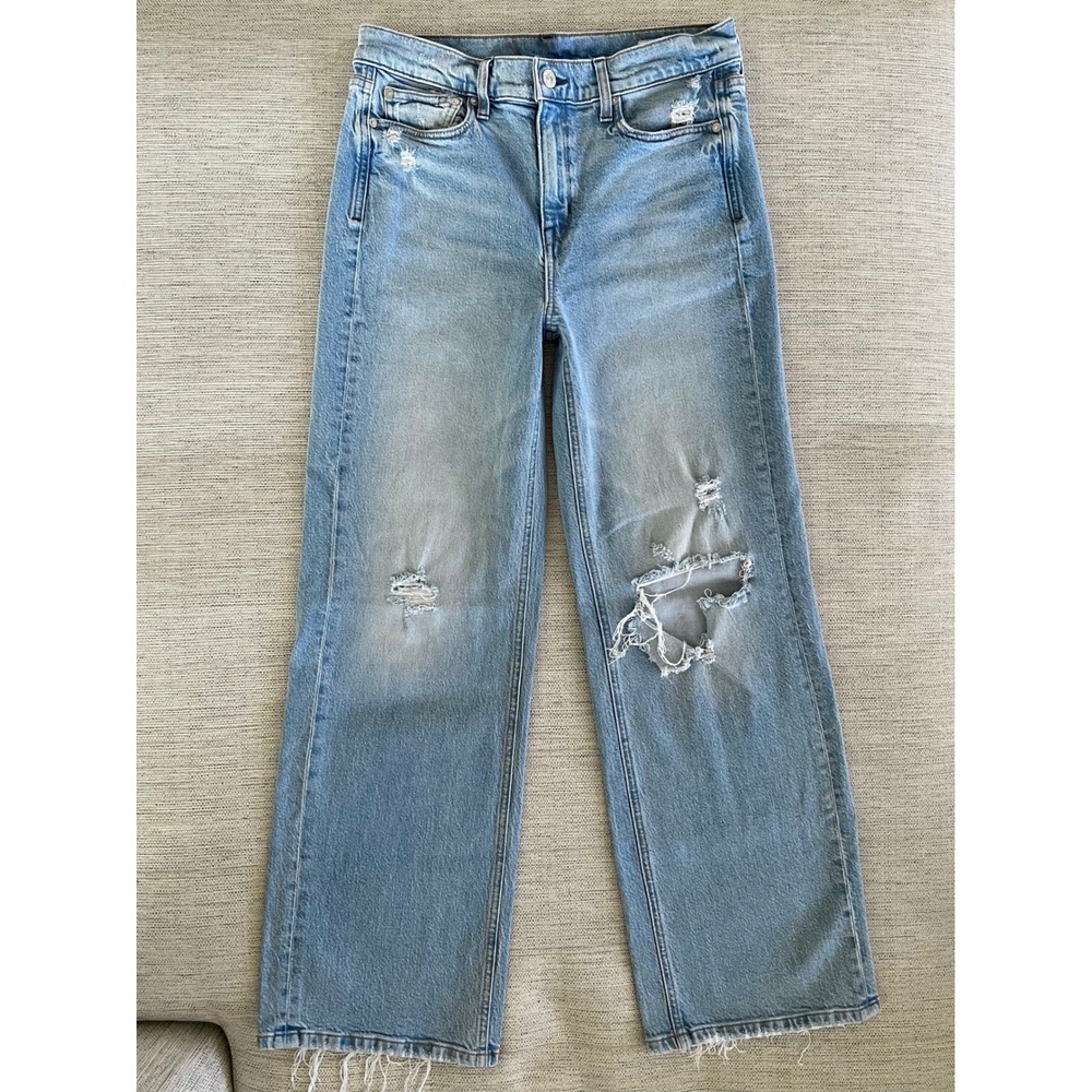 AYR The Secret Sauce Jeans Heirloom Wash 29 Wide Leg Light Blue - Picture 3 of 8